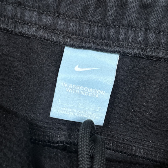 Nike x Drake NOCTA Fleece Cardinal Stock Sweatpants Joggers Black Mens Large - Picture 11 of 12